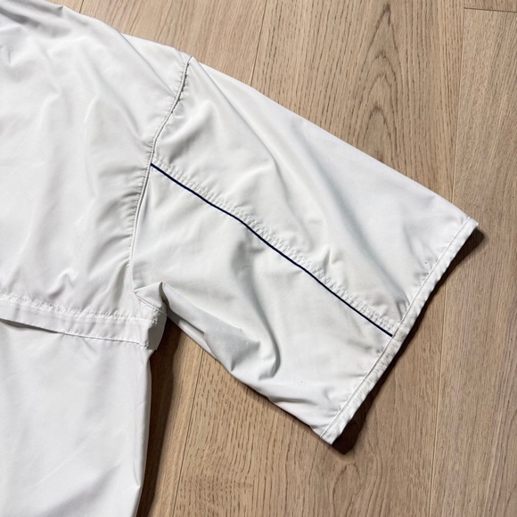 Nike Golf Half Zip Windbreaker Pullover Jacket Mens XL White Green Clima-Fit - Picture 3 of 12